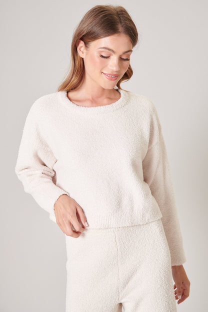 Cloud Nine Fuzzy Cropped Sweater