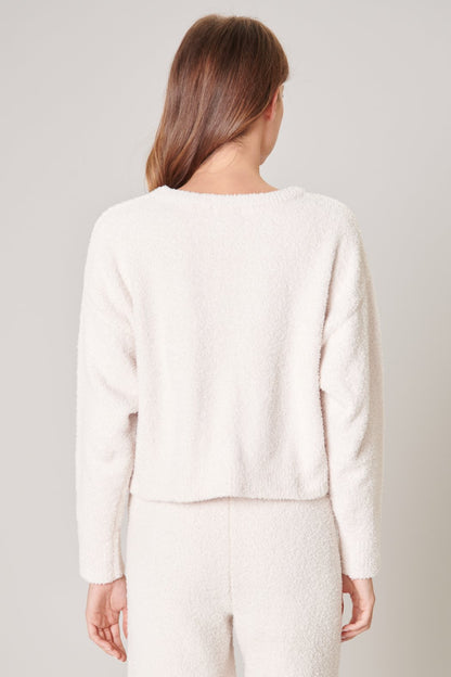 Cloud Nine Fuzzy Cropped Sweater