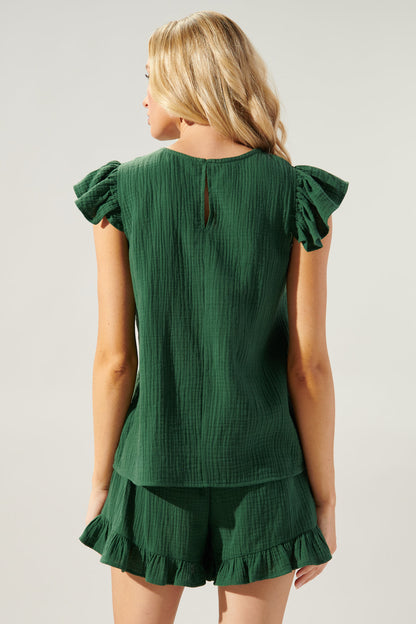 Daniela Trapeze Ruffle Top