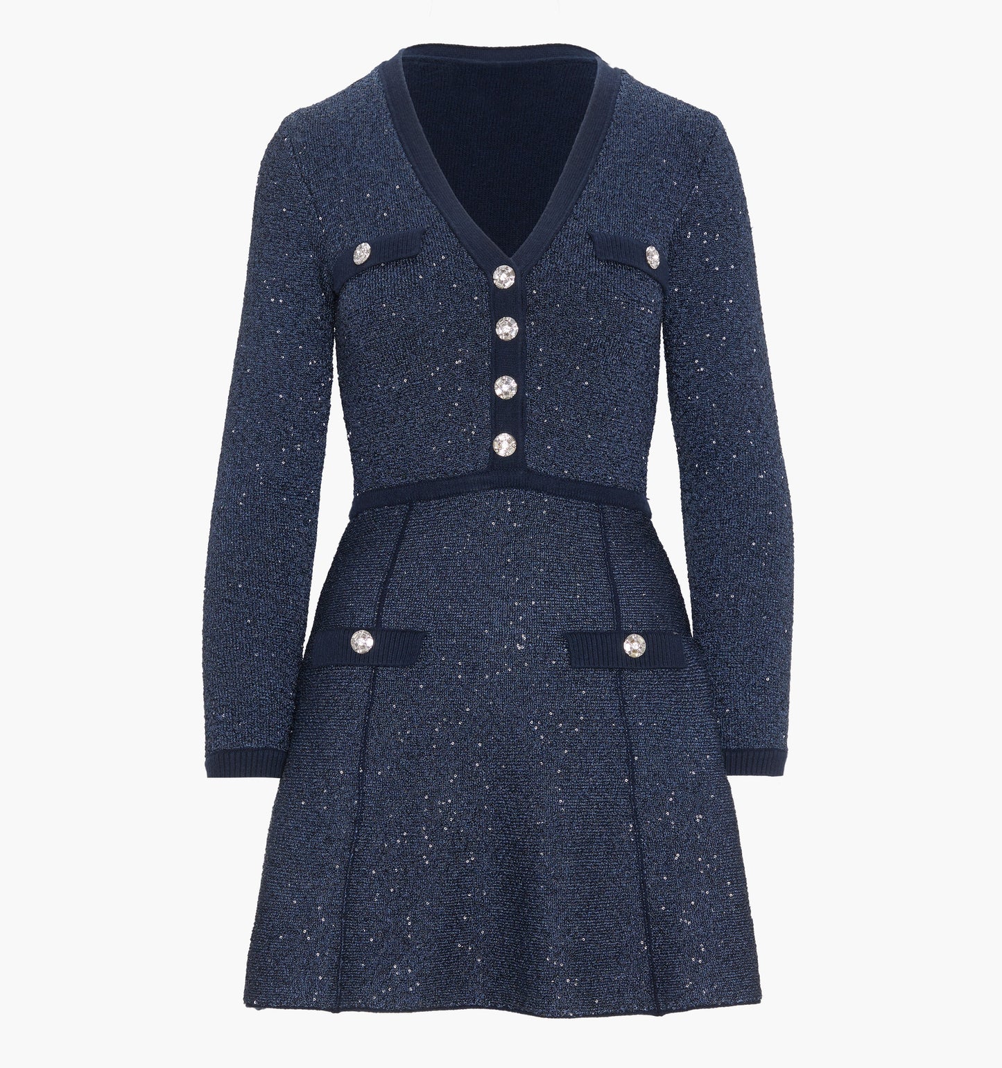 The Lana Dress - Navy Sequin