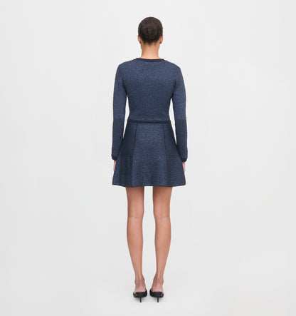 The Lana Dress - Navy Sequin