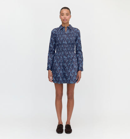 The Mira Dress - Navy Cala Paisley