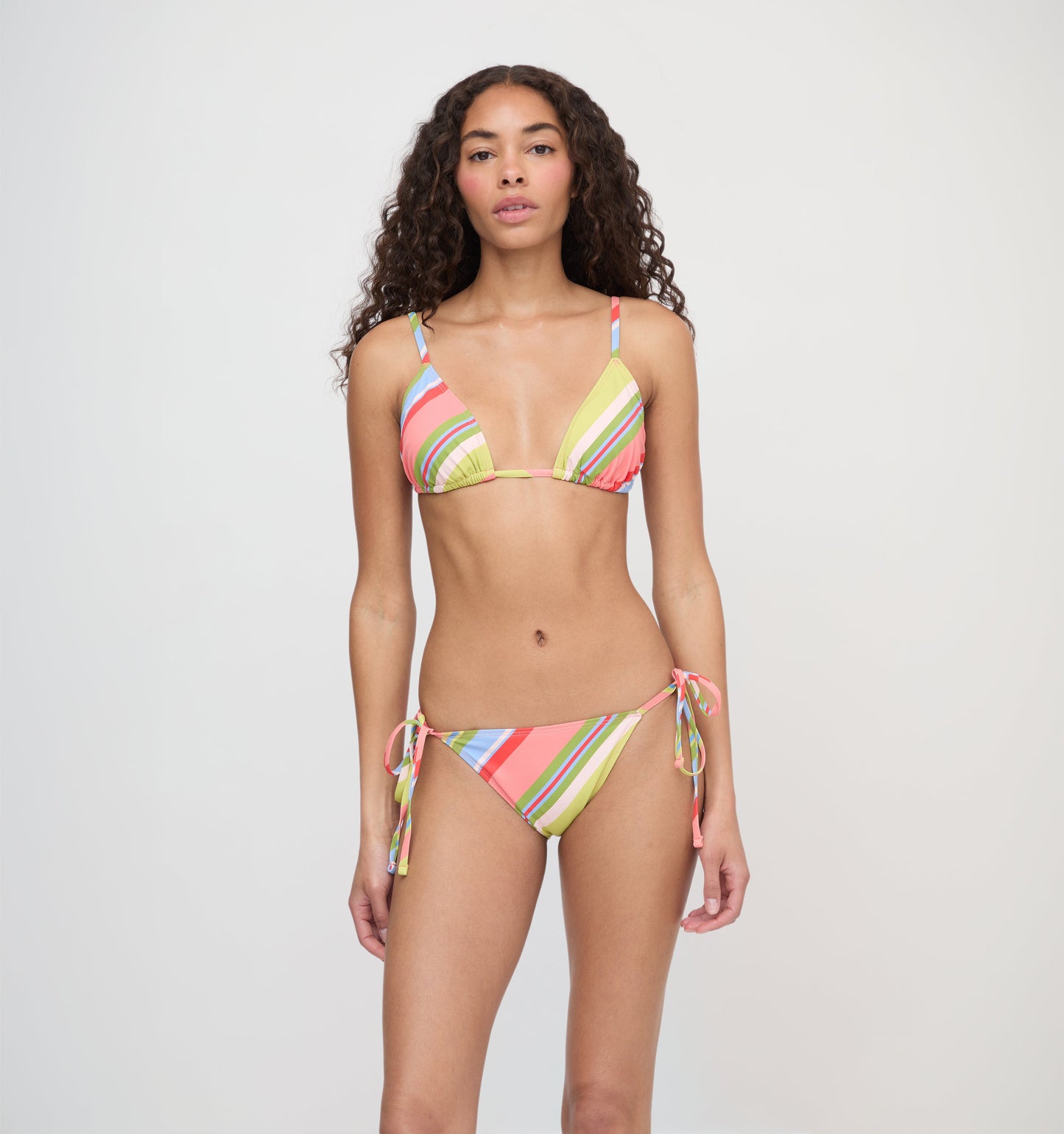 The Alessia Bikini Set - Sherbet Stripe