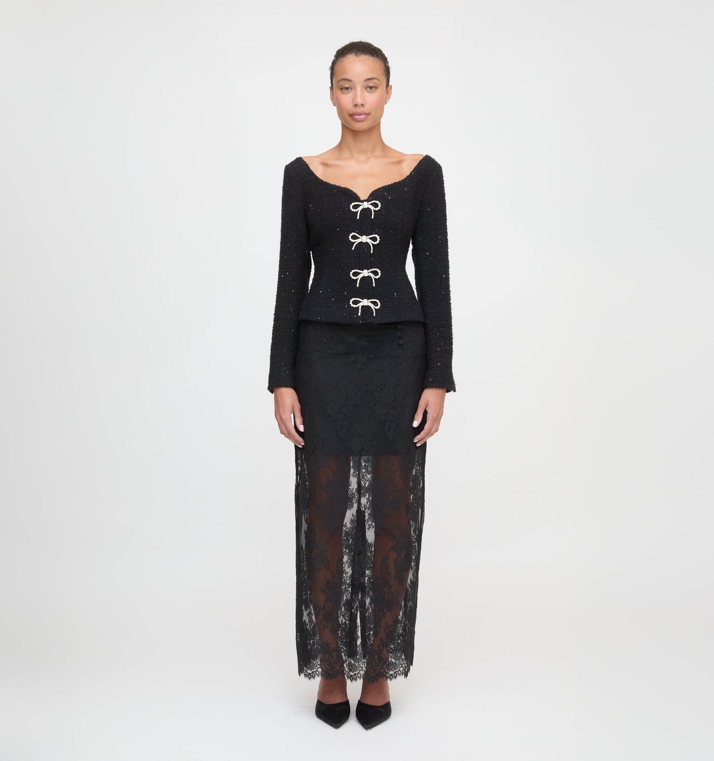 The Lark Skirt - Black Lace