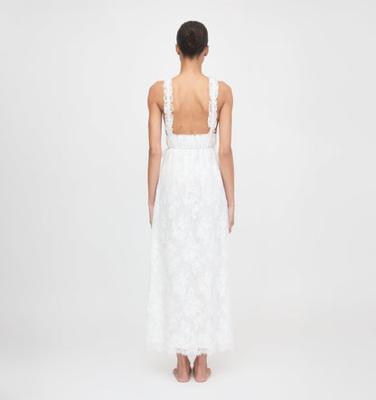 The Bonnie Nightgown - White Magnolia Lace