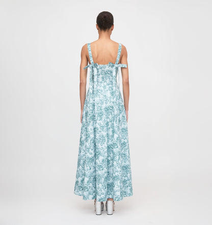 The Briony Dress - Ikat Garden Rose