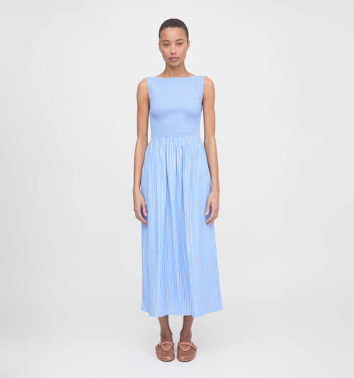 The Cosima Nap Dress - Blue Stripe