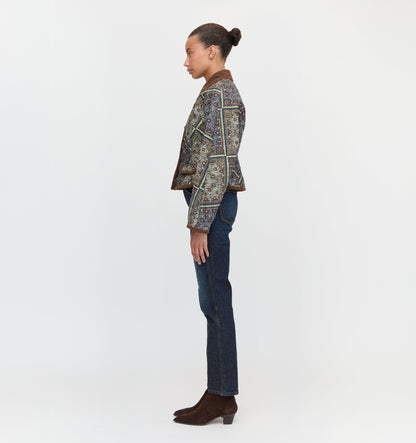 The Dax Jacket - Olive Equestrian Scarf