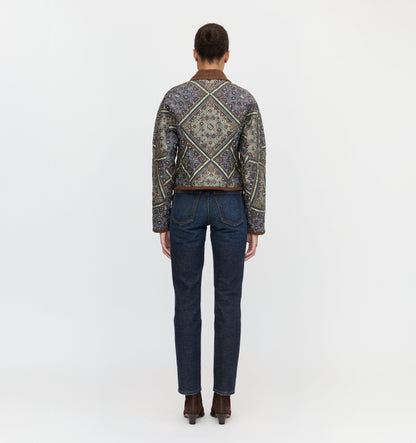 The Dax Jacket - Olive Equestrian Scarf