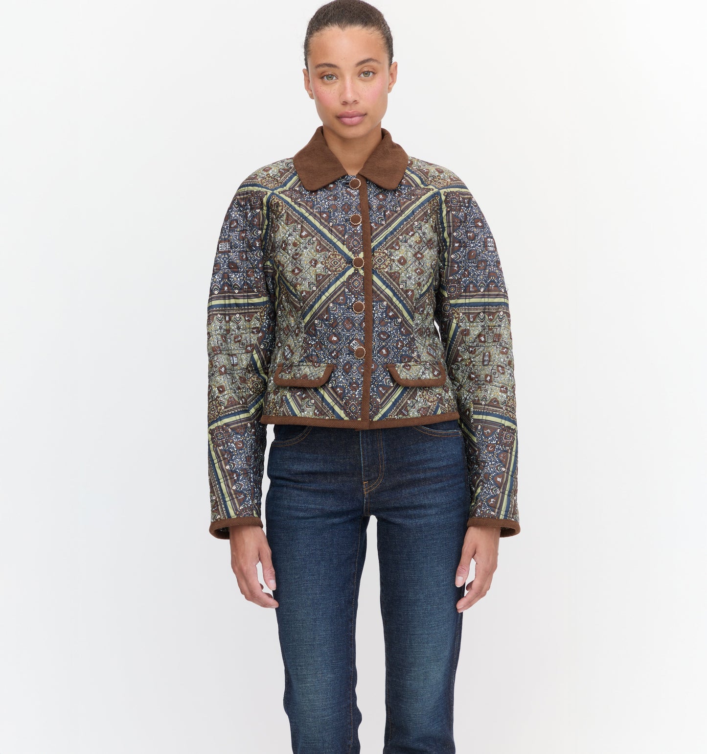 The Dax Jacket - Olive Equestrian Scarf