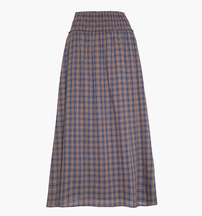 The Delphine Nap Skirt - Brown Spencer Plaid