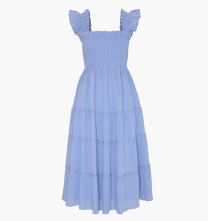 The Maternity Ellie Nap Dress - Bluebird