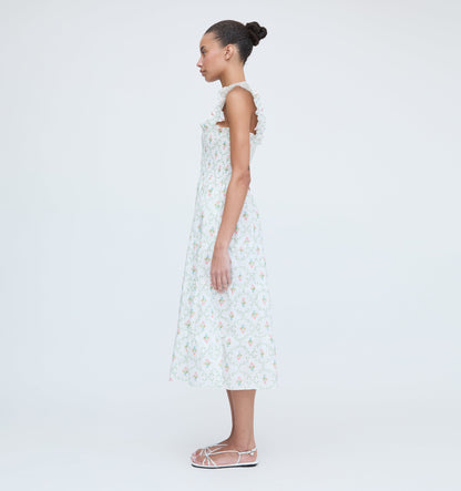 The Ellie Nap Dress - Pastel Trellis