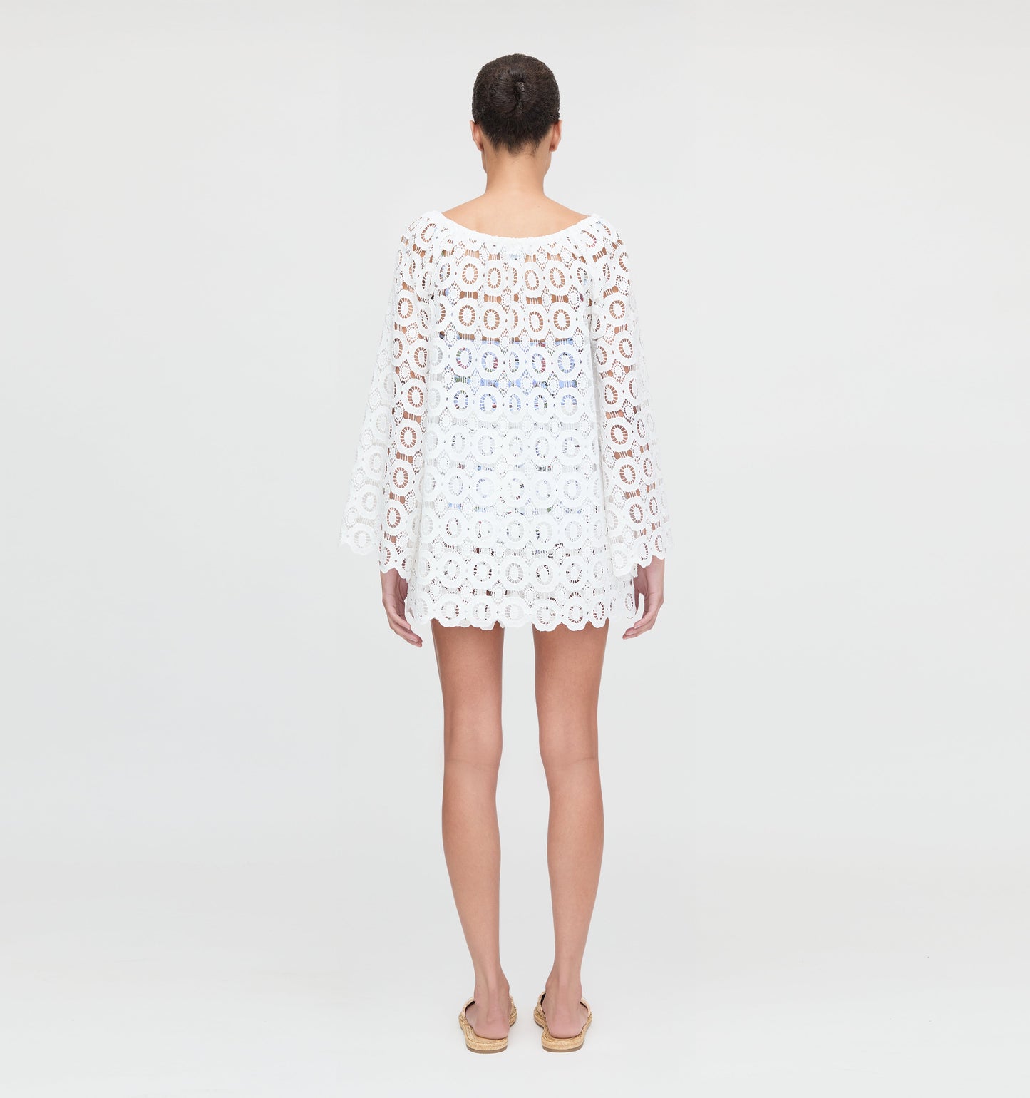 The Enella Tunic - White Broderie