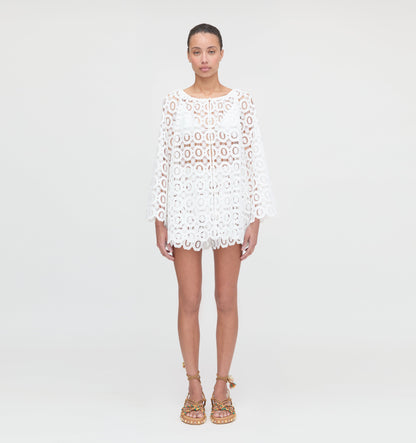 The Kaya Short - White Broderie