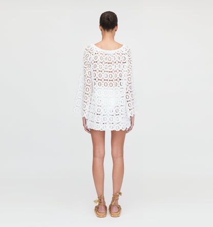 The Kaya Short - White Broderie