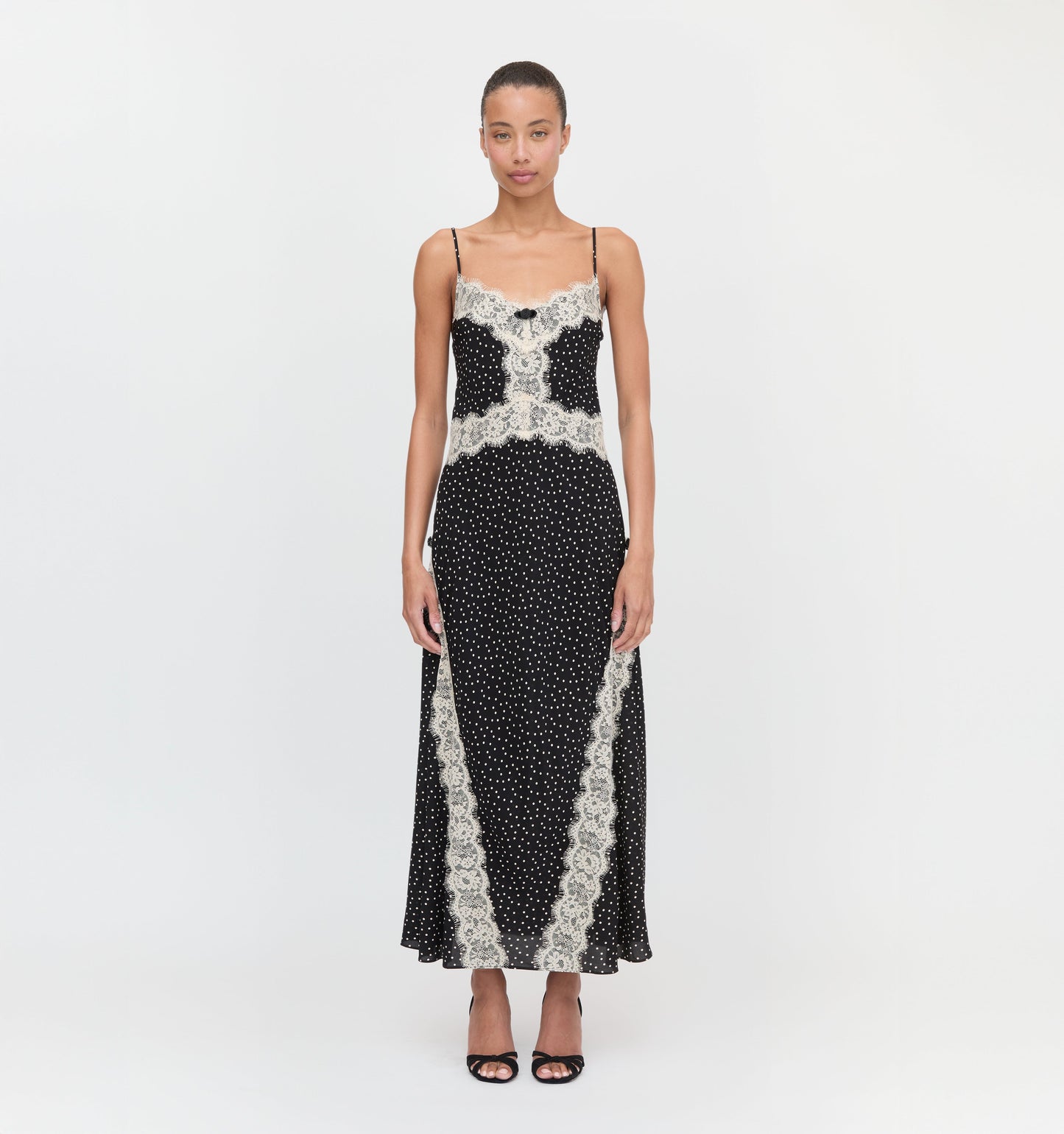The Francesca Dress - Black Polka Dot