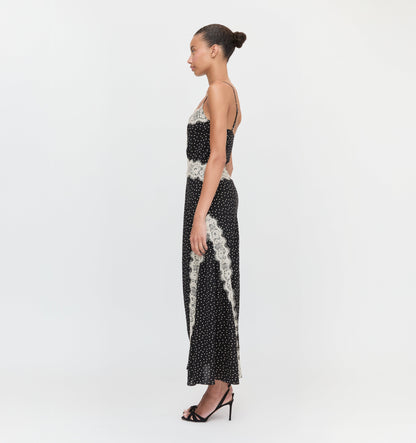 The Francesca Dress - Black Polka Dot