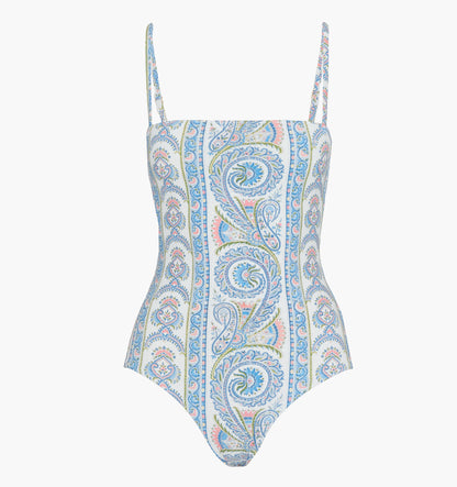 The Giana One Piece - Blue Corsica Paisley