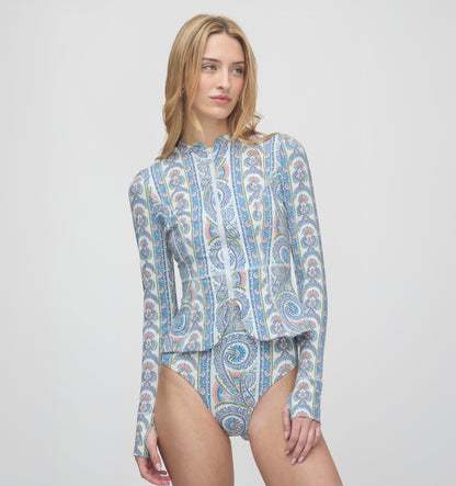 The Giana One Piece - Blue Corsica Paisley
