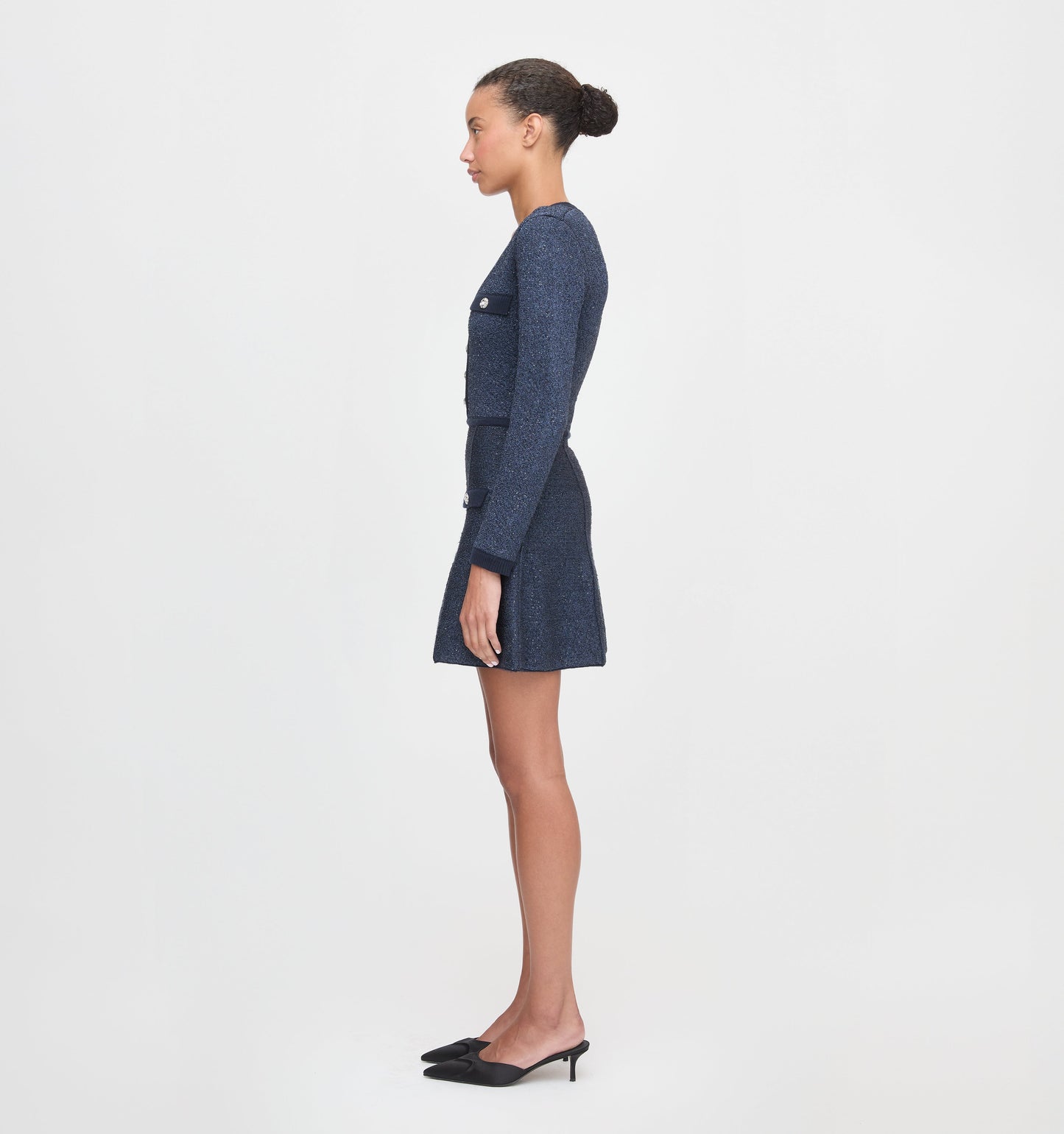 The Lana Dress - Navy Sequin