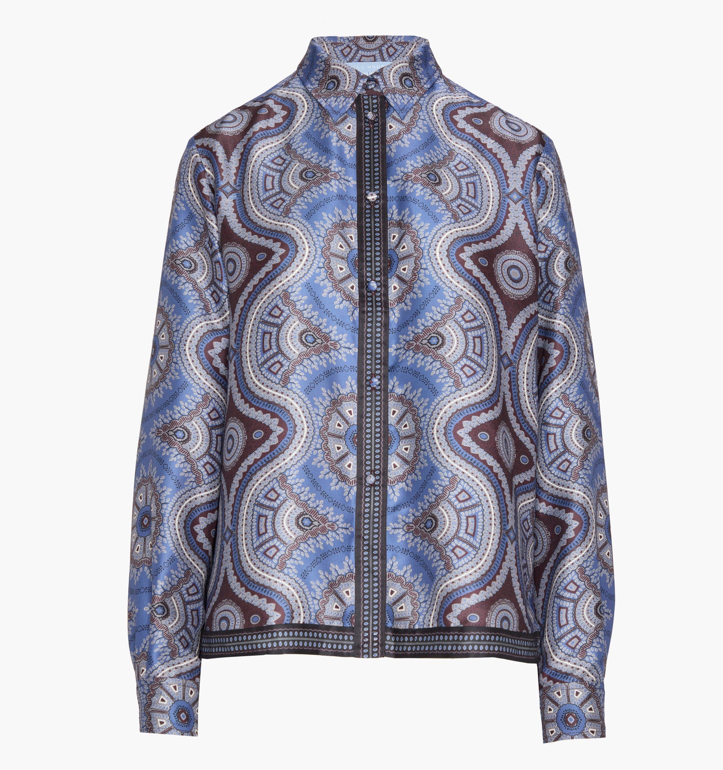 The Liv Top - Brown Cobalt Medallion