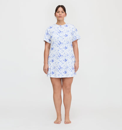 The Maggie Nightgown - Blue Sweet Peas