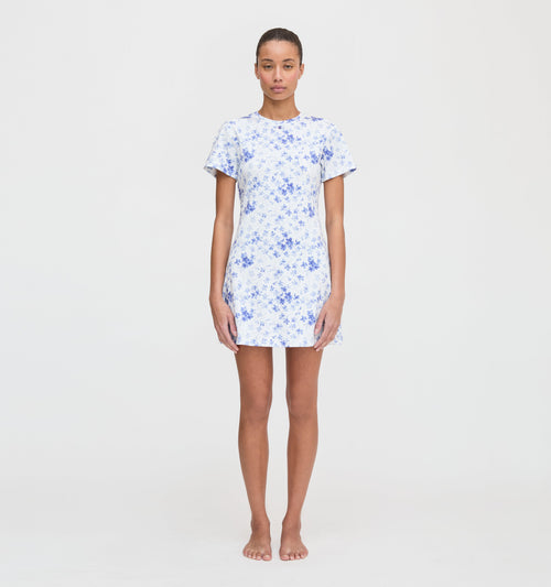The Maggie Nightgown - Blue Sweet Peas