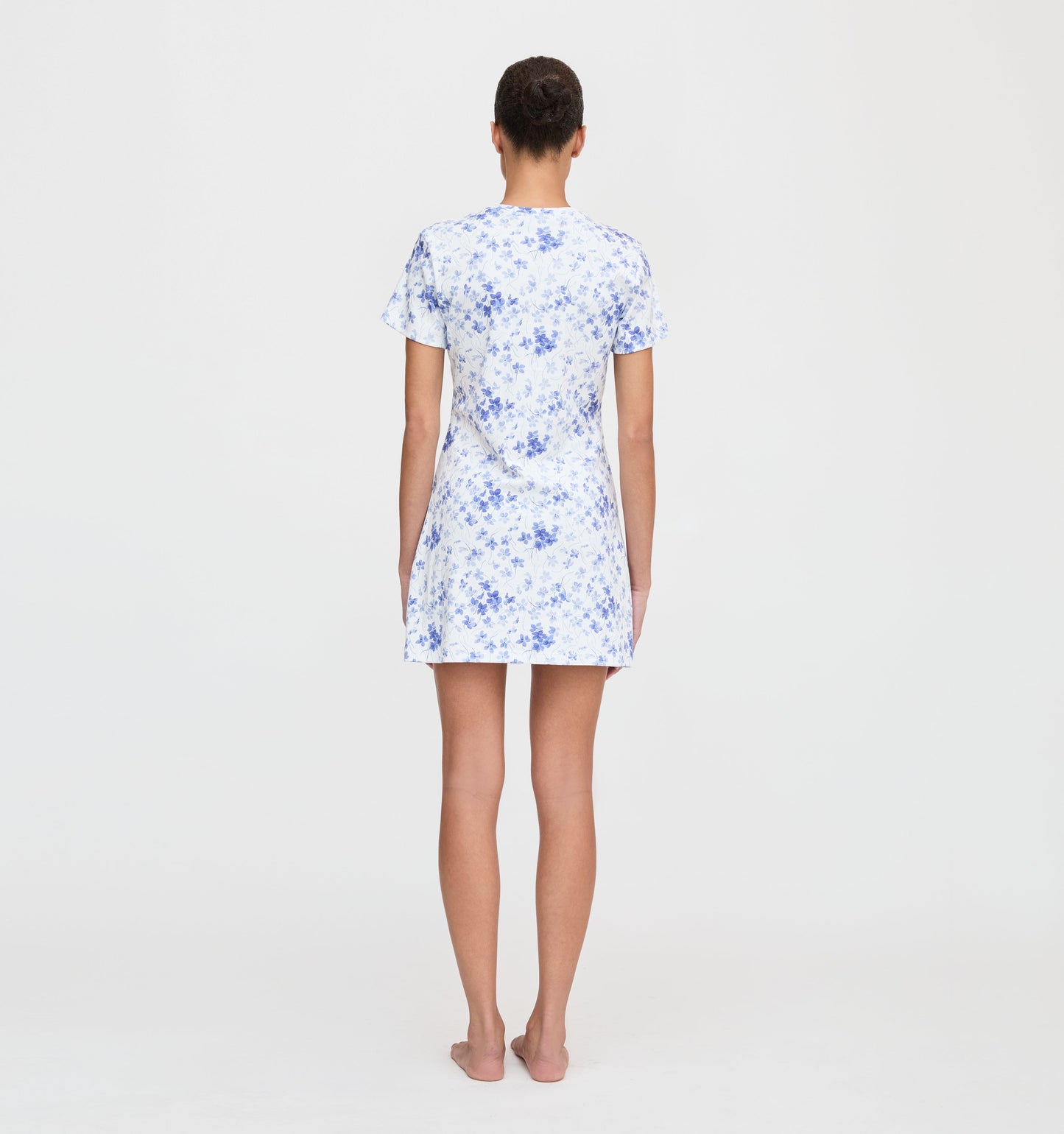 The Maggie Nightgown - Blue Sweet Peas