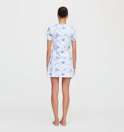 The Maggie Nightgown - Blue Sweet Peas