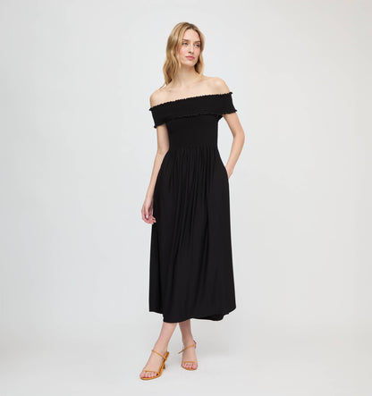 The Marguerite Nap Dress - Black