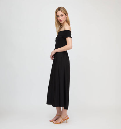 The Marguerite Nap Dress - Black