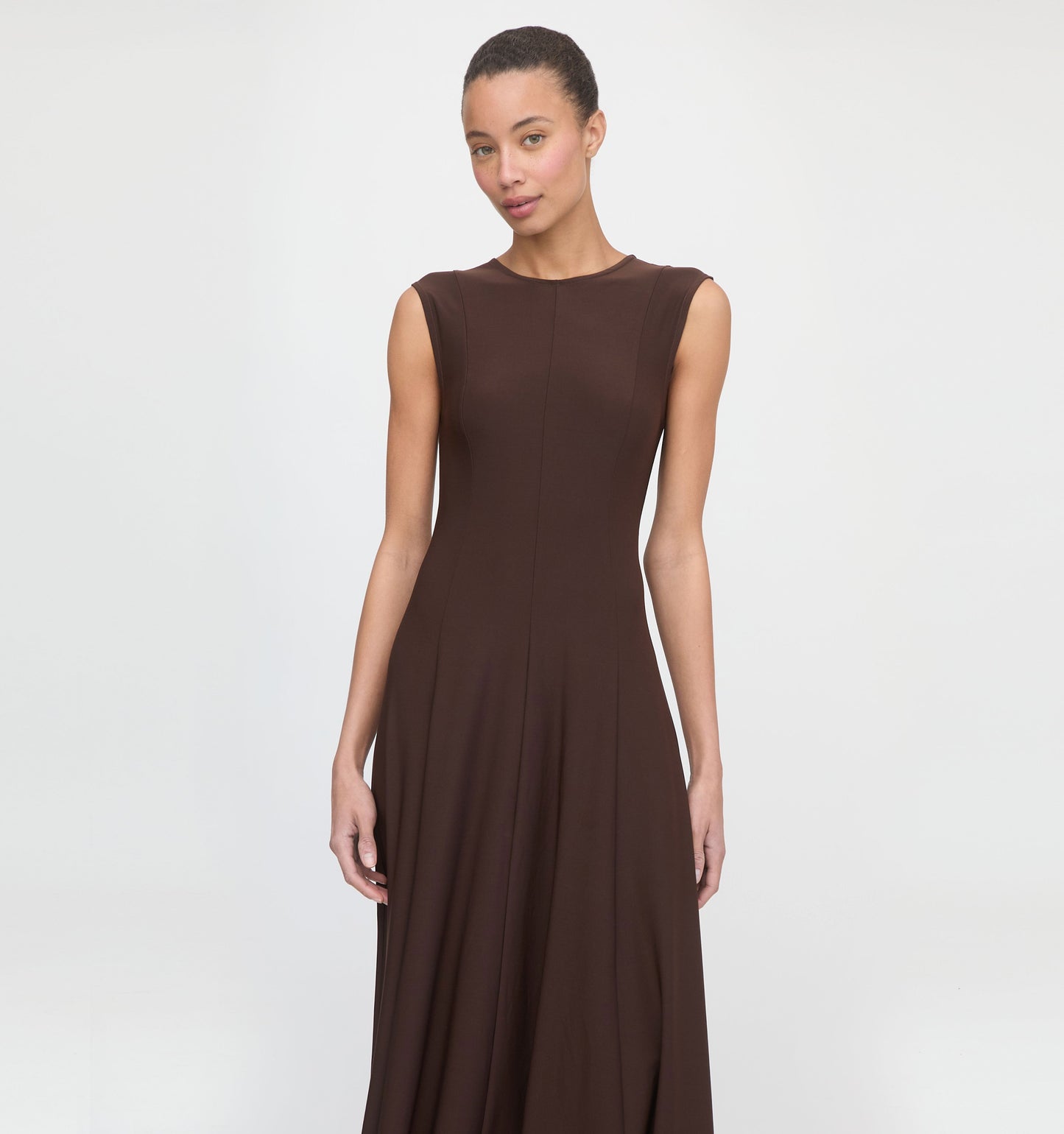 The Mila Dress - Chocolate Jersey