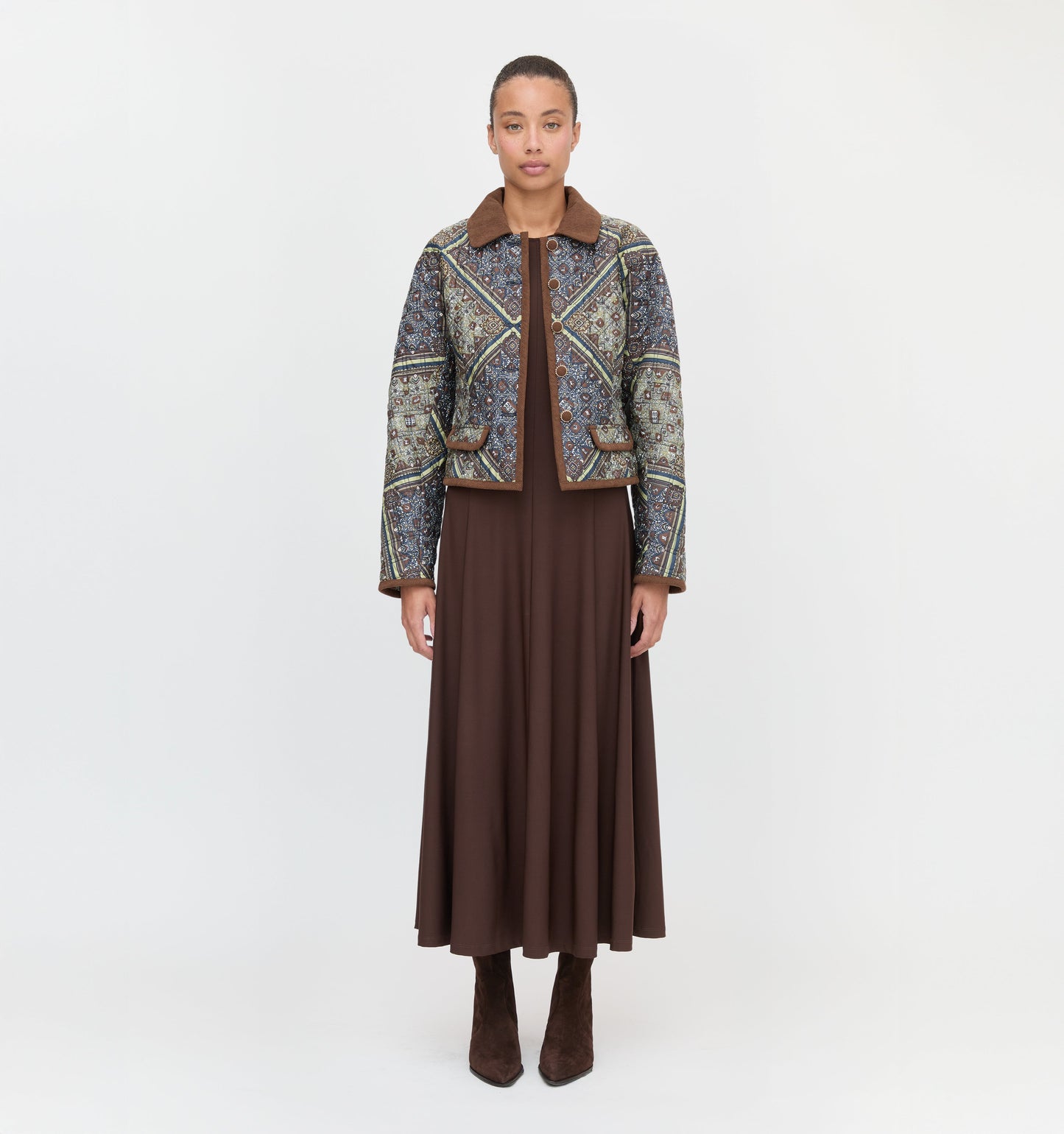The Dax Jacket - Olive Equestrian Scarf