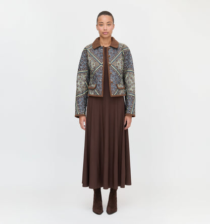 The Dax Jacket - Olive Equestrian Scarf