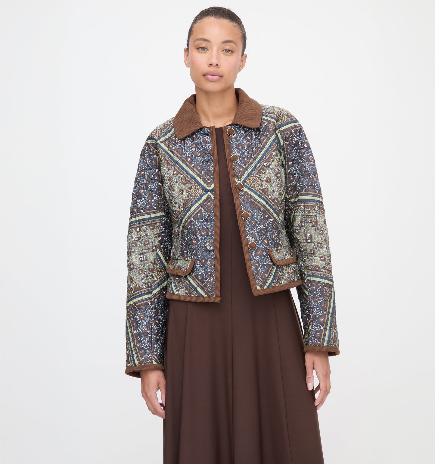 The Dax Jacket - Olive Equestrian Scarf