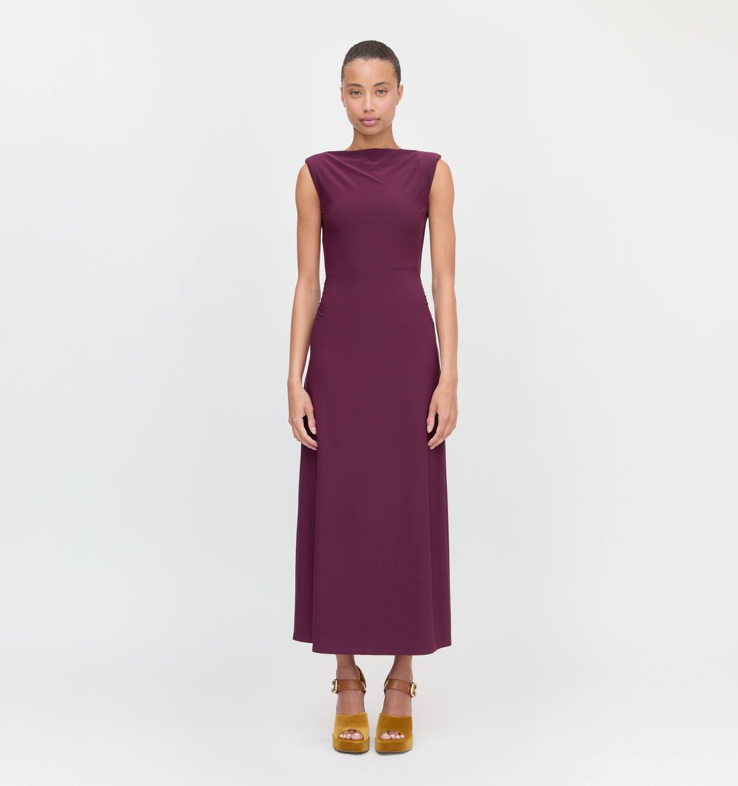The Sloane Dress - Aubergine