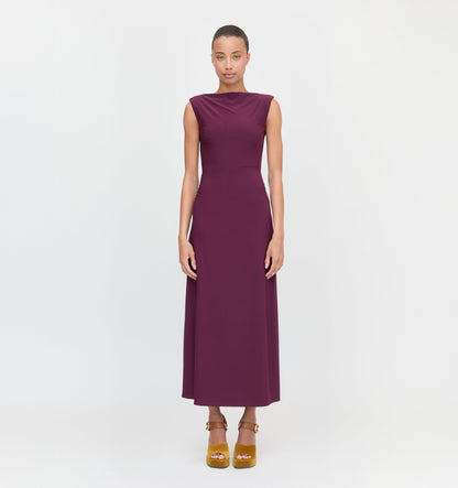 The Sloane Dress - Aubergine