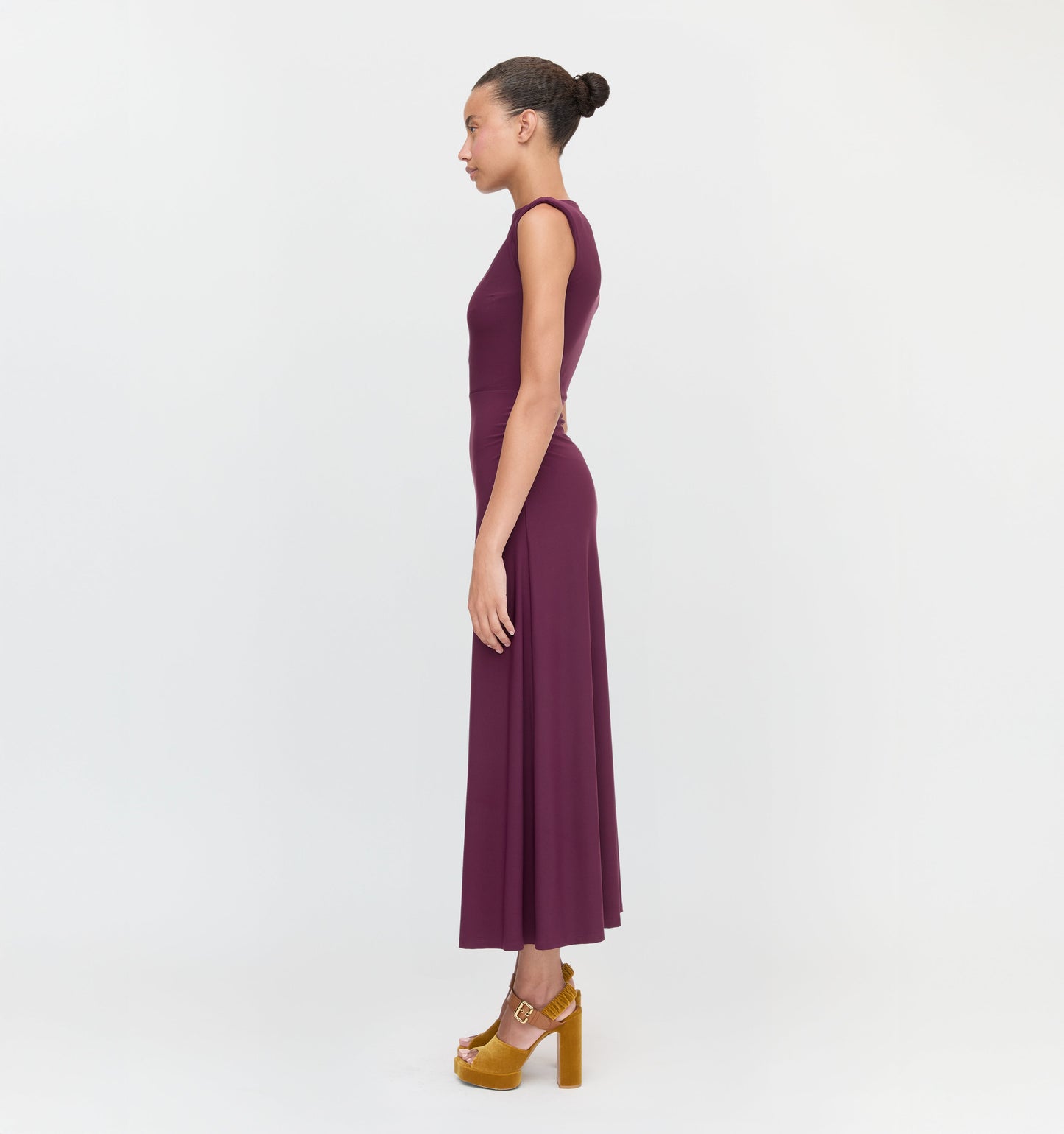 The Sloane Dress - Aubergine