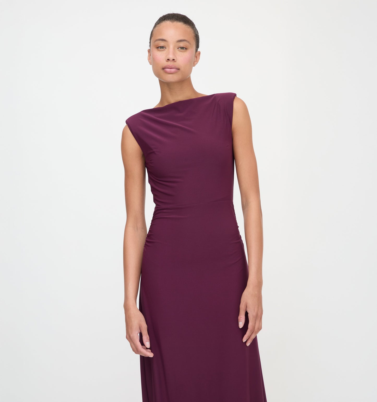 The Sloane Dress - Aubergine