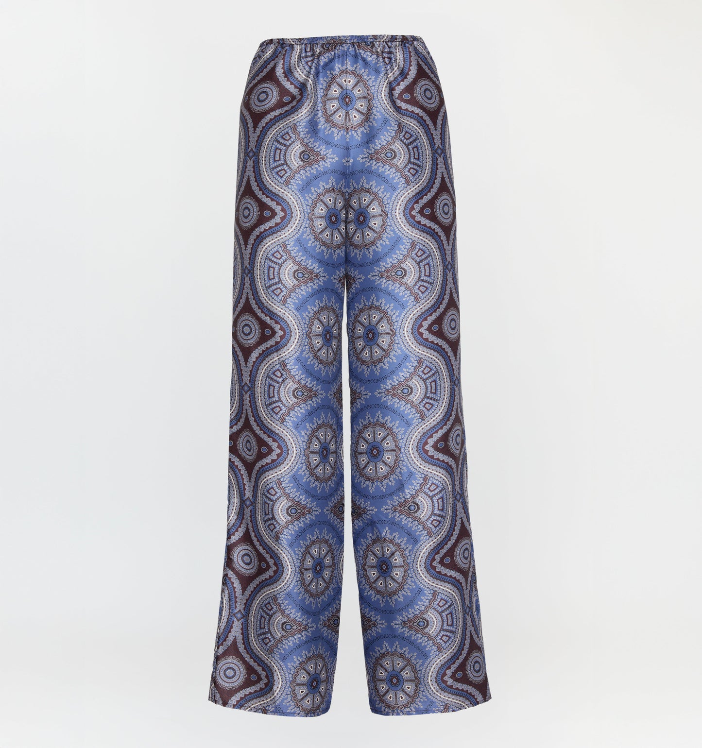 The Taylor Pant - Brown Cobalt Medallion