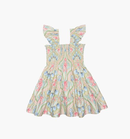 The Tiny Ellie Nap Dress - Sea Scroll
