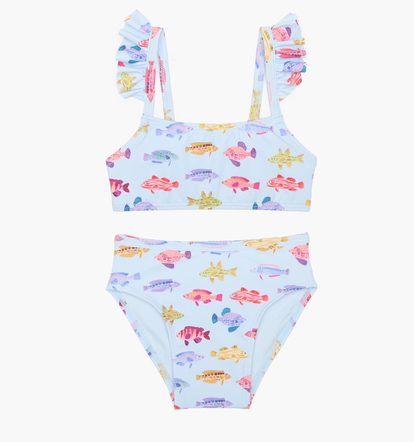The Tiny Jordan Bikini Set - Blue Rainbow Fish