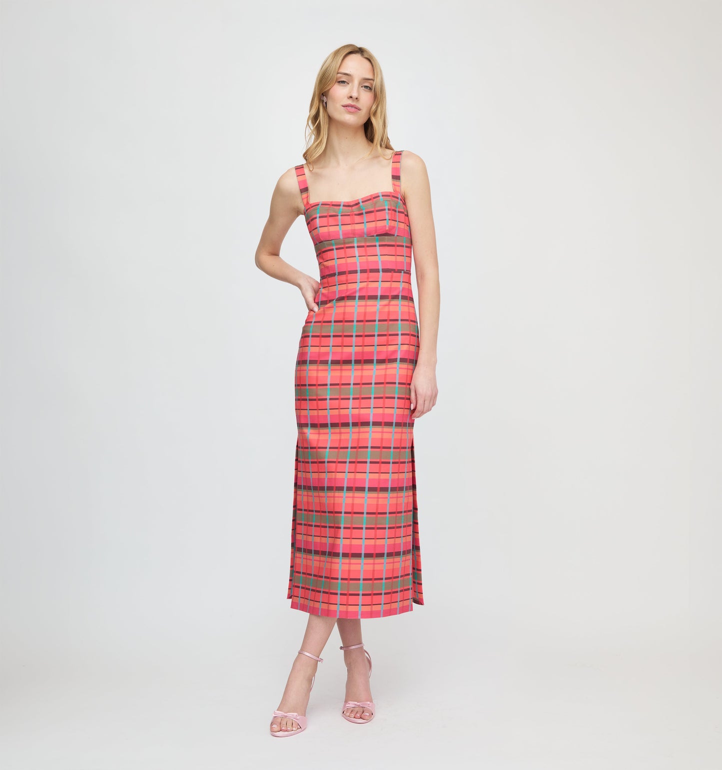The Agnes Dress - Sunset Gingham