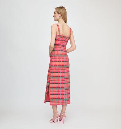 The Agnes Dress - Sunset Gingham