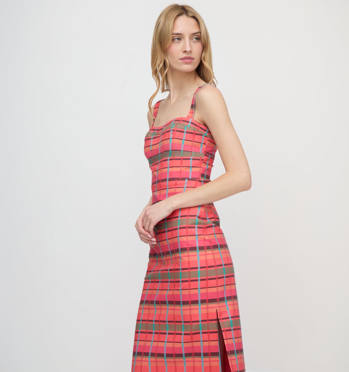 The Agnes Dress - Sunset Gingham