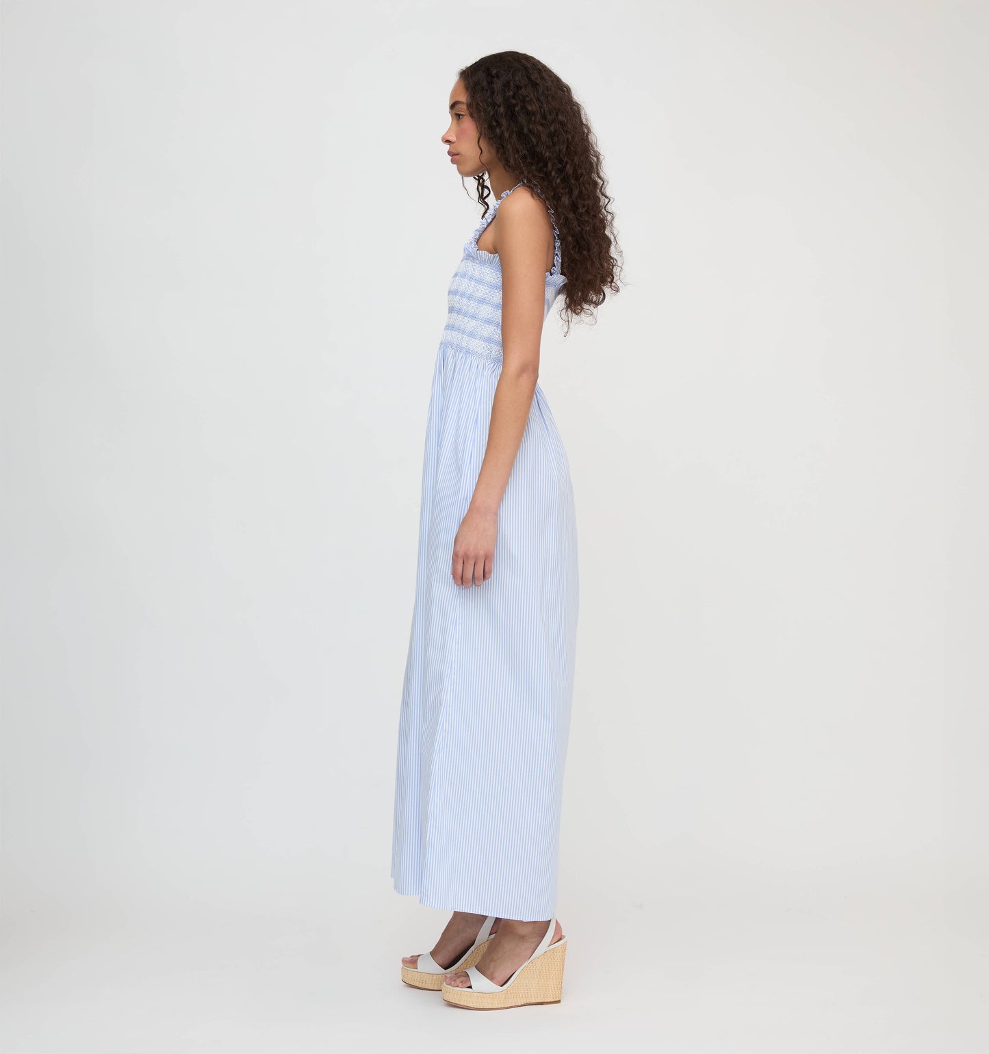 The Ashlyn Nap Dress - Blue/White Stripe