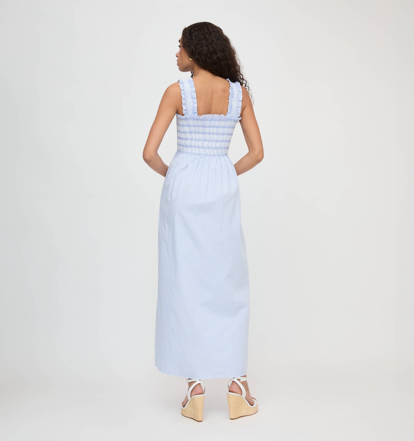 The Ashlyn Nap Dress - Blue/White Stripe