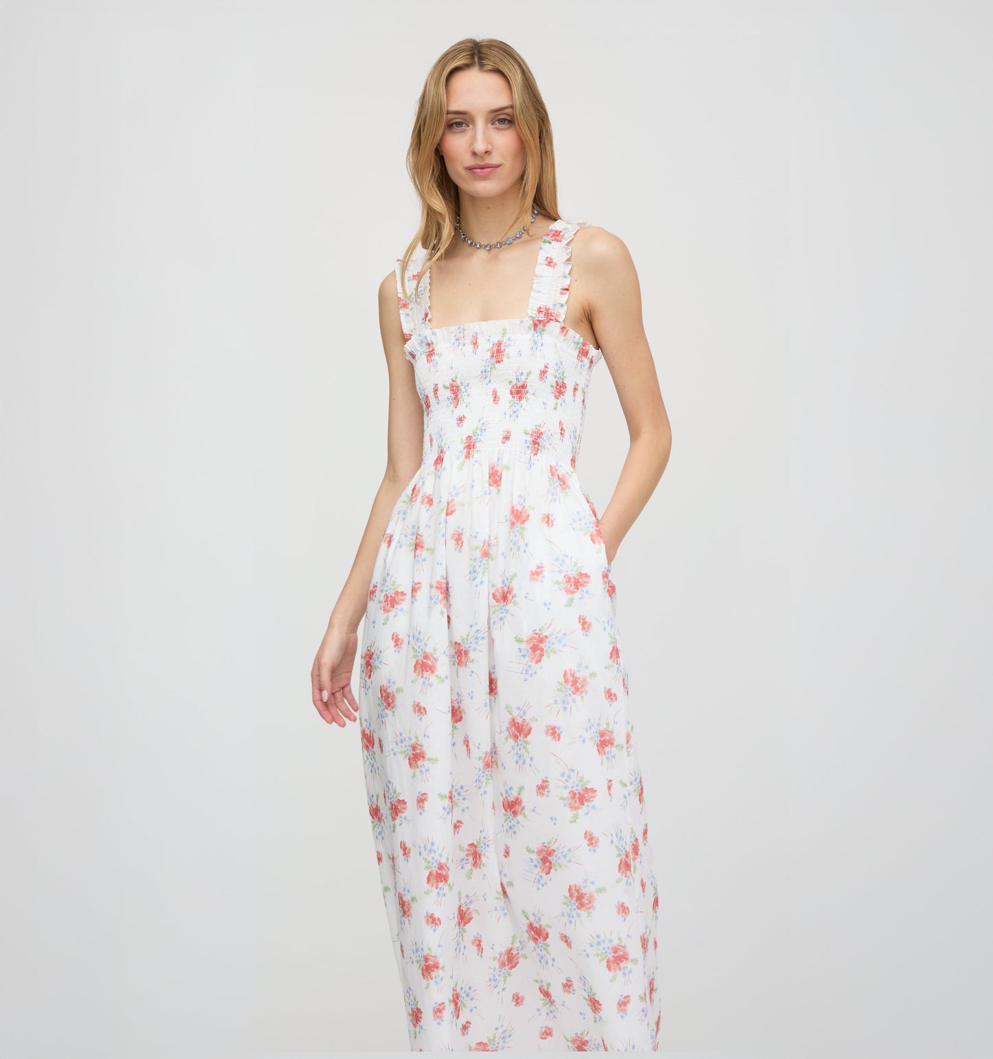 The Ashlyn Nap Dress - Sunburst Blossoms