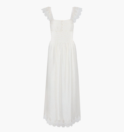 The Beckham Dress - Sand Dot